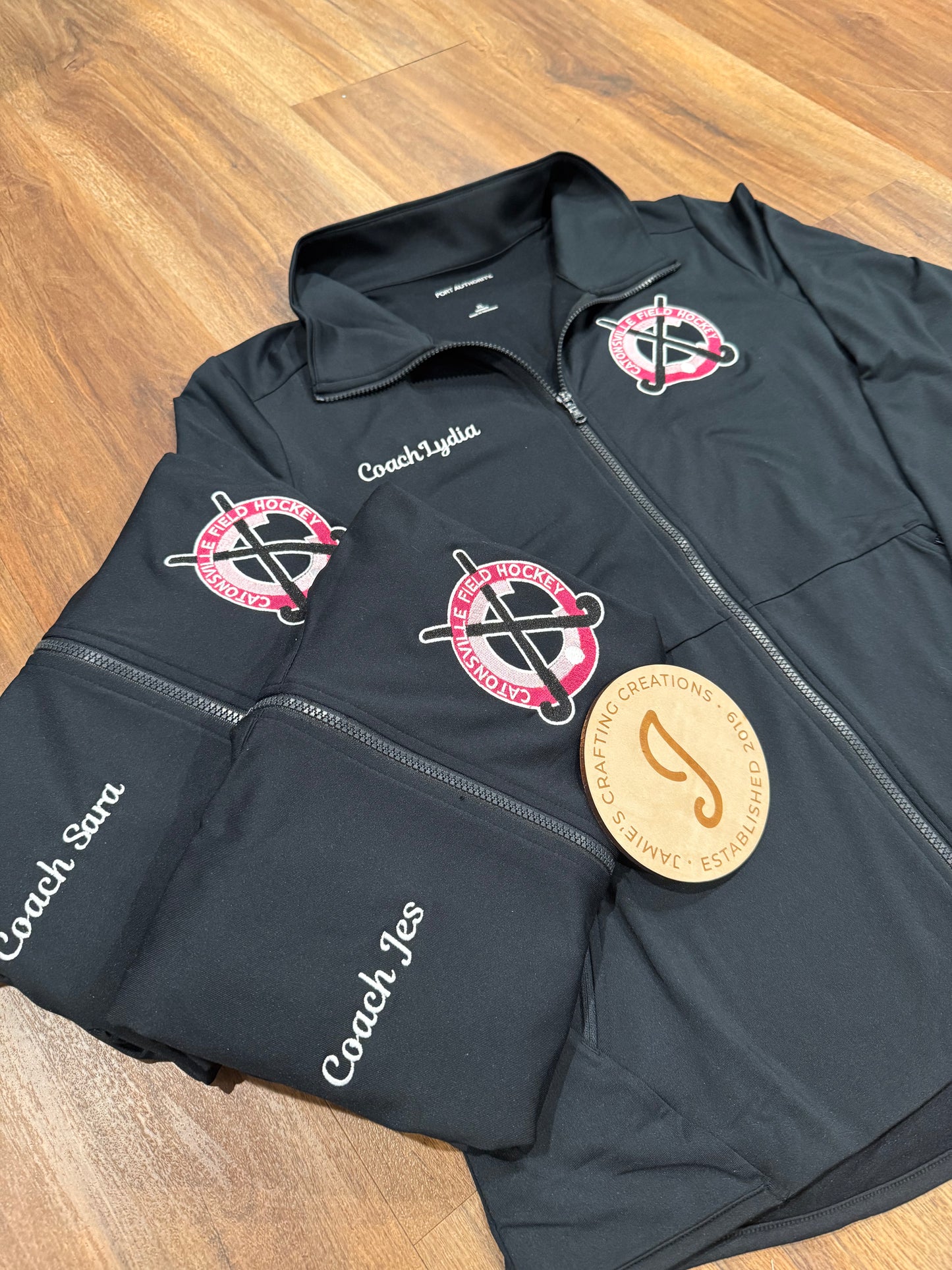 Catonsville Field Hockey Full Zip Black Jacket