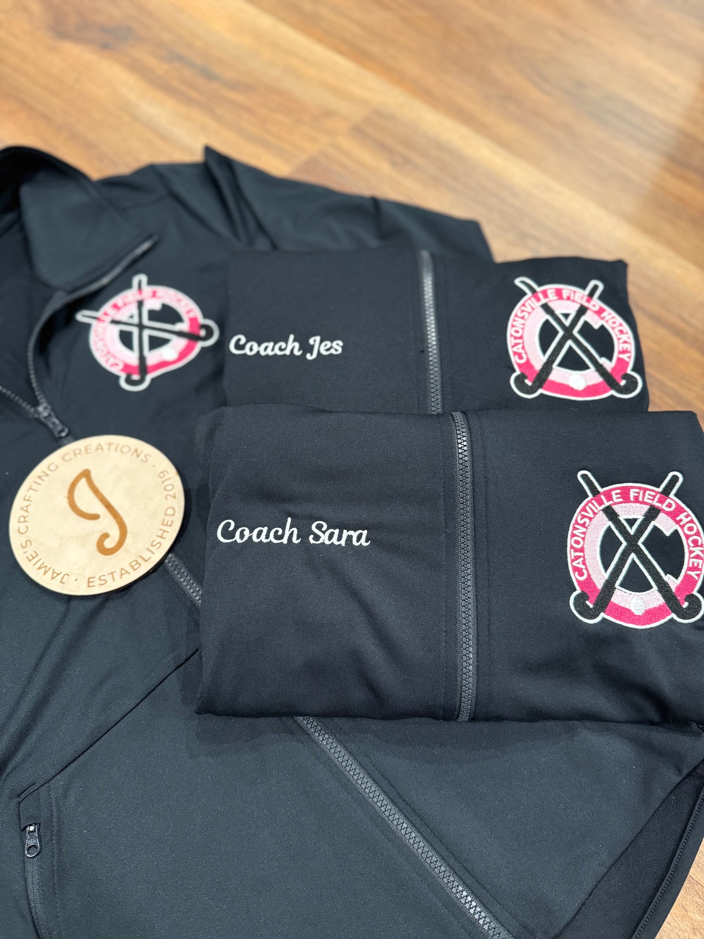 Catonsville Field Hockey Full Zip Black Jacket