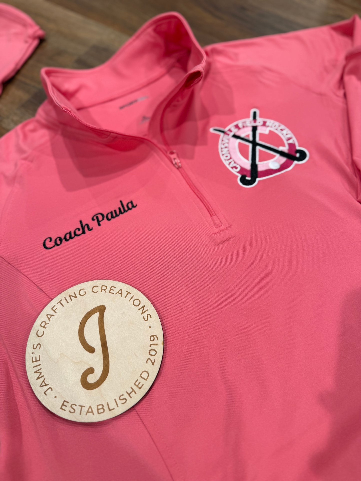 Catonsville field hockey WOMEN'S pink 1/4 zip