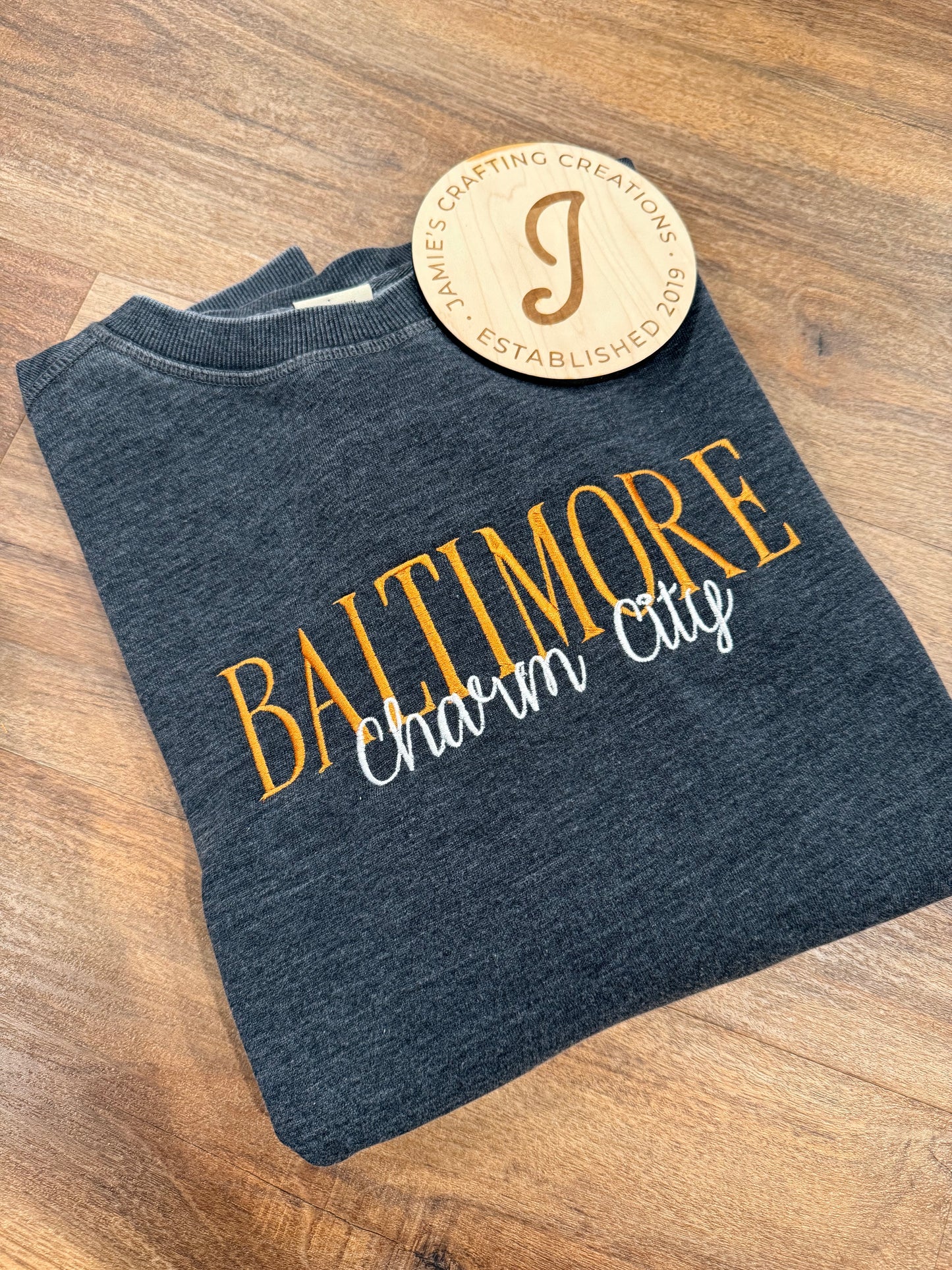Charm City Baseball crewneck PREORDER open 4/6-4/17