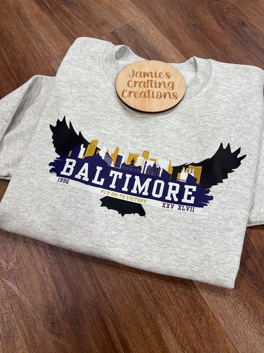 Fly onto VICTORY Baltimore crewneck