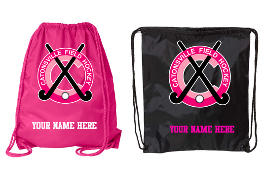 Catonsville Field Hockey drawstring backpack