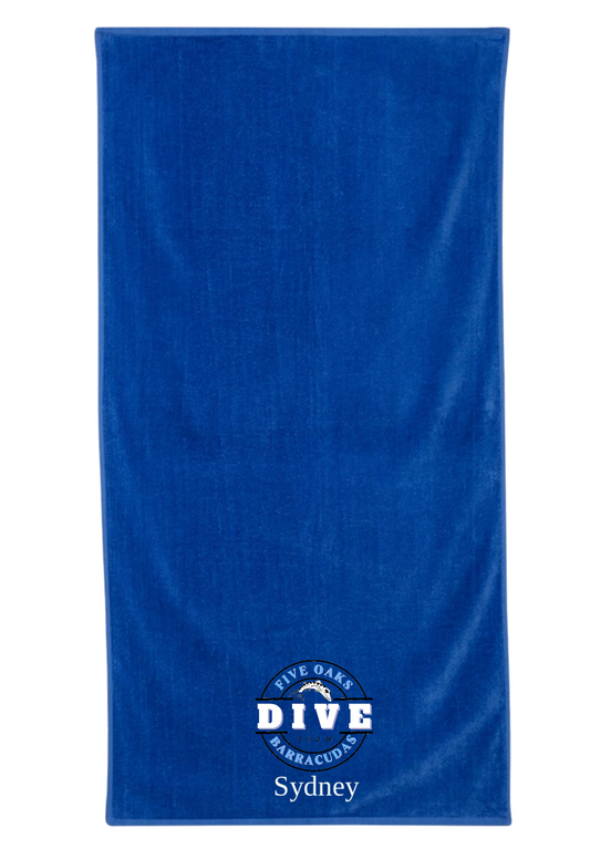 Five oaks dive team towel