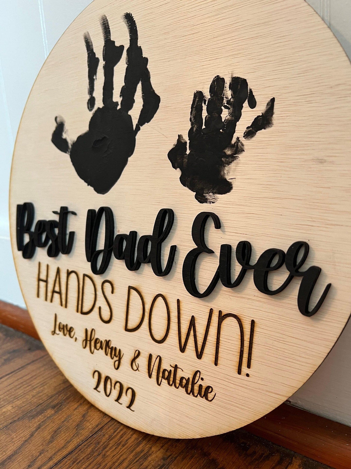 Father's Day Hands Down plaque