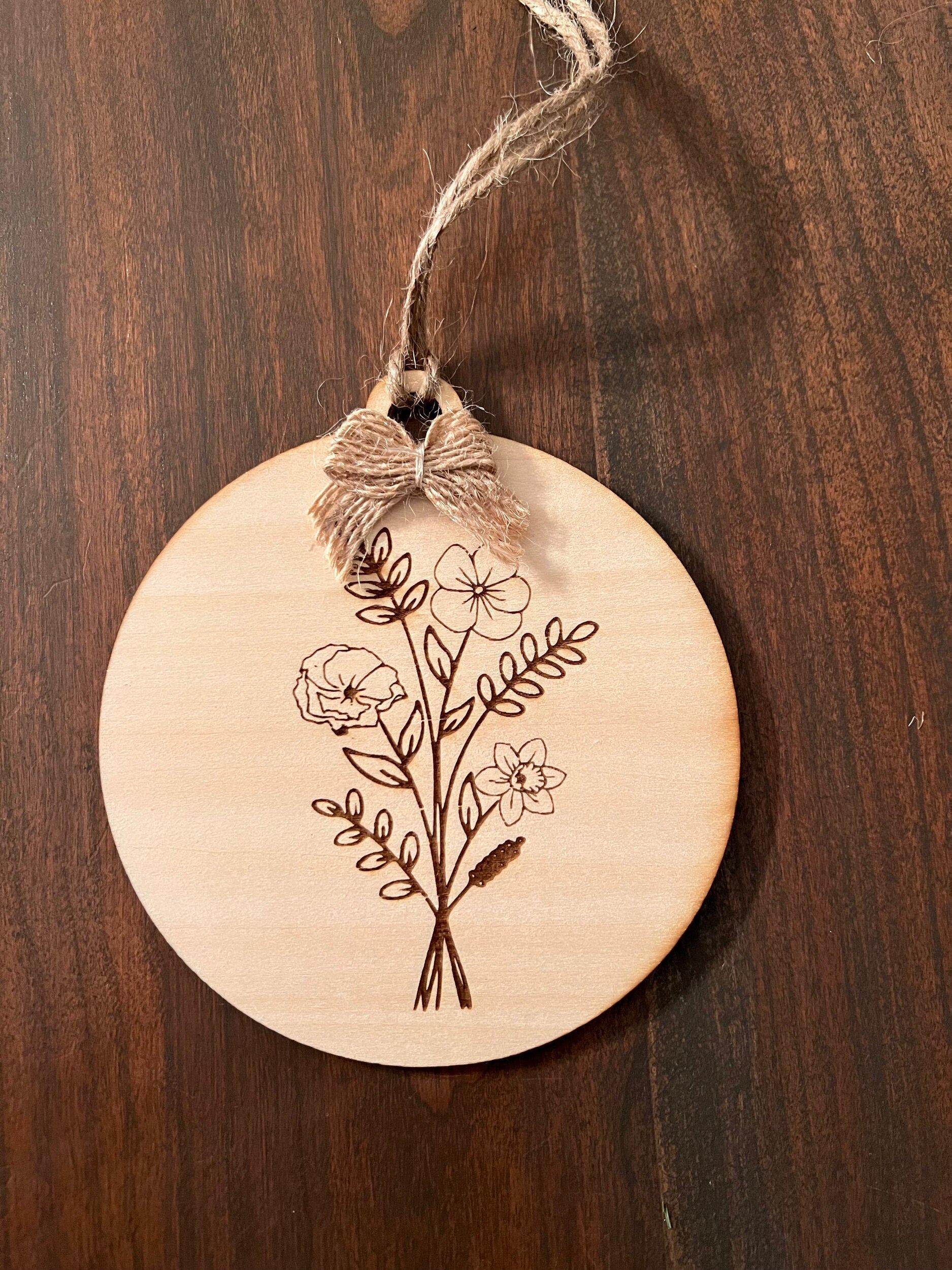 Birth Flowers Christmas Ornament