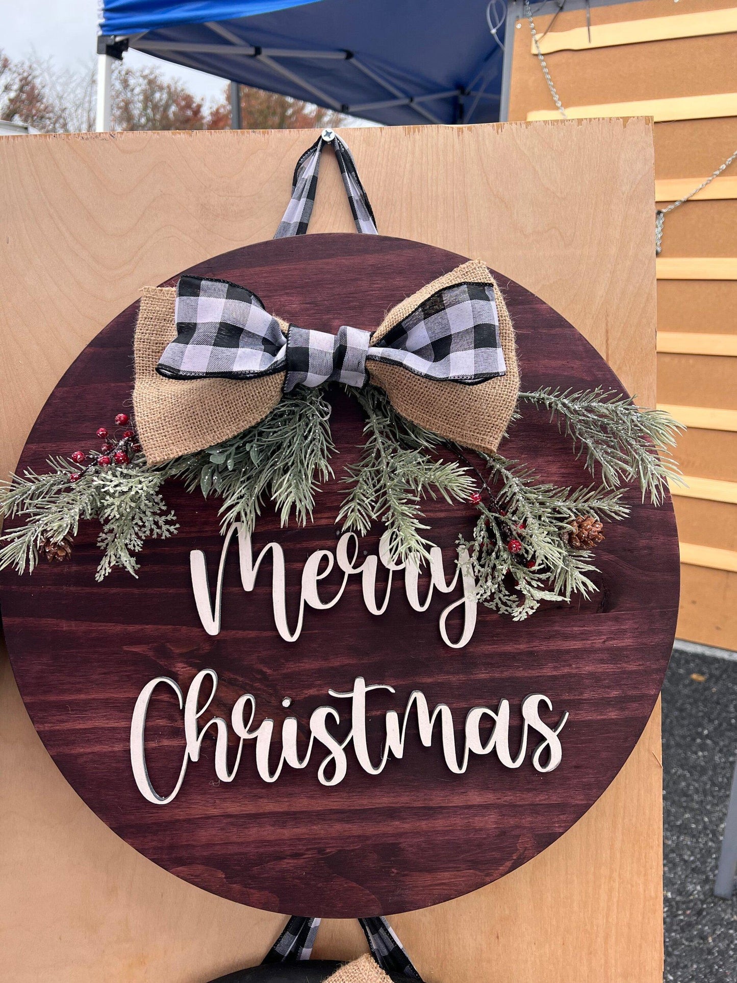 Merry Christmas door sign