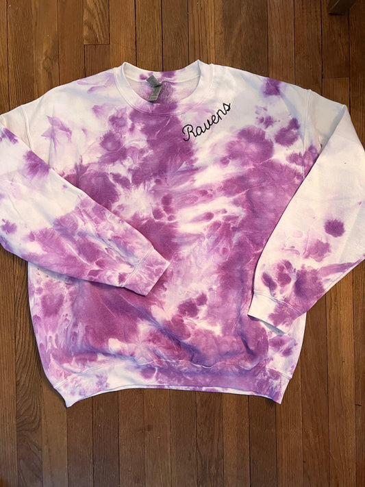 Embroidered Ravens crew neck