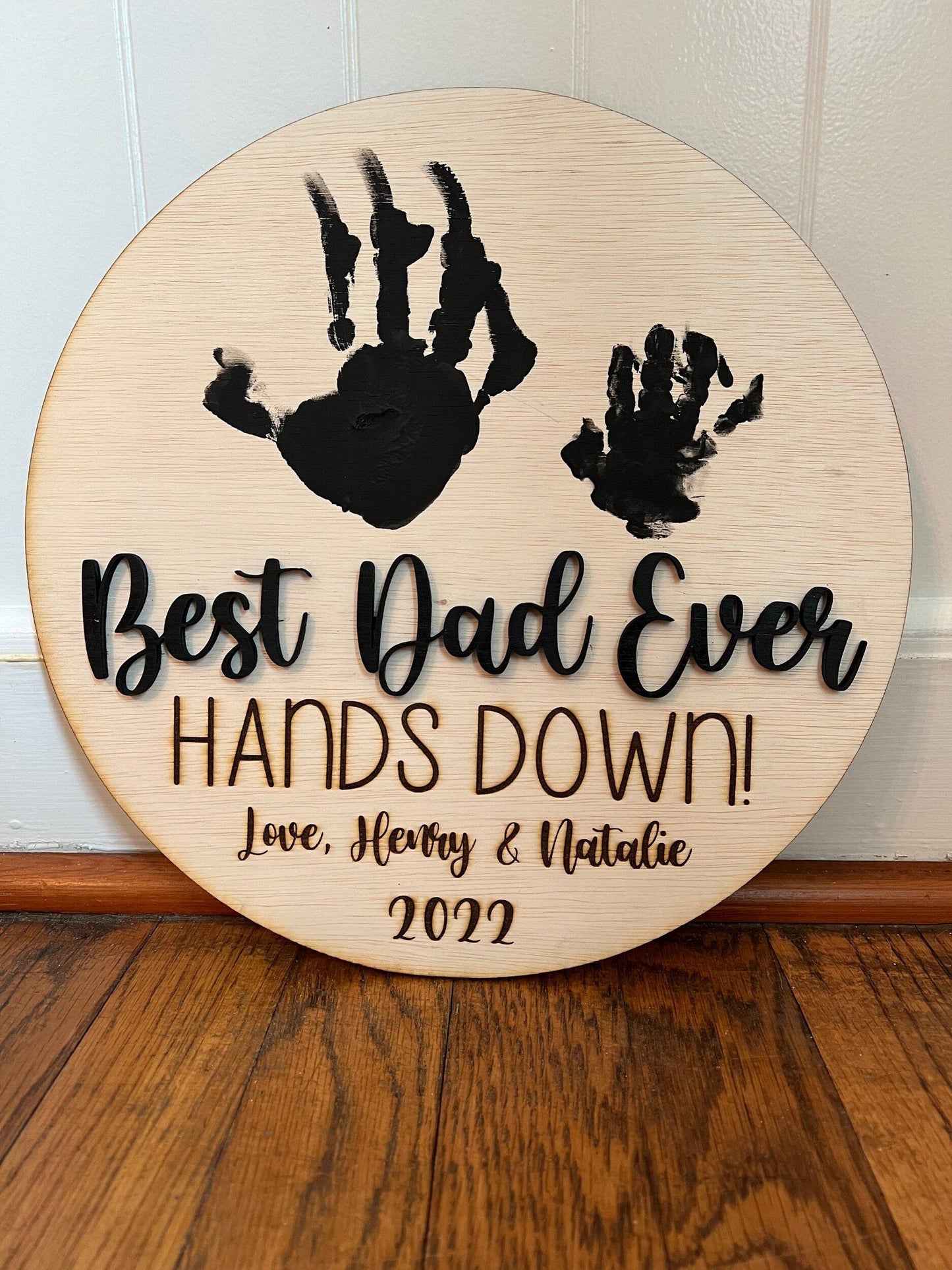 Father's Day Hands Down plaque