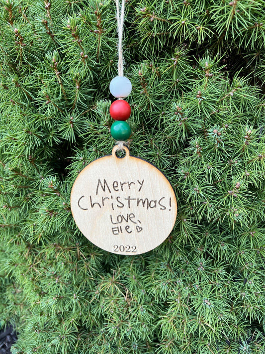 Handwriting ornament