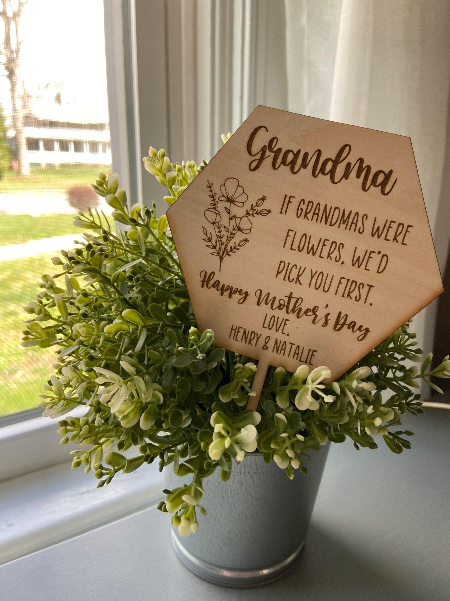 Mother's Day Flower and Plant tag