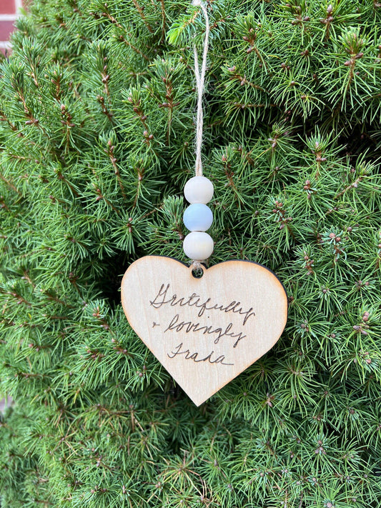 Handwriting ornament