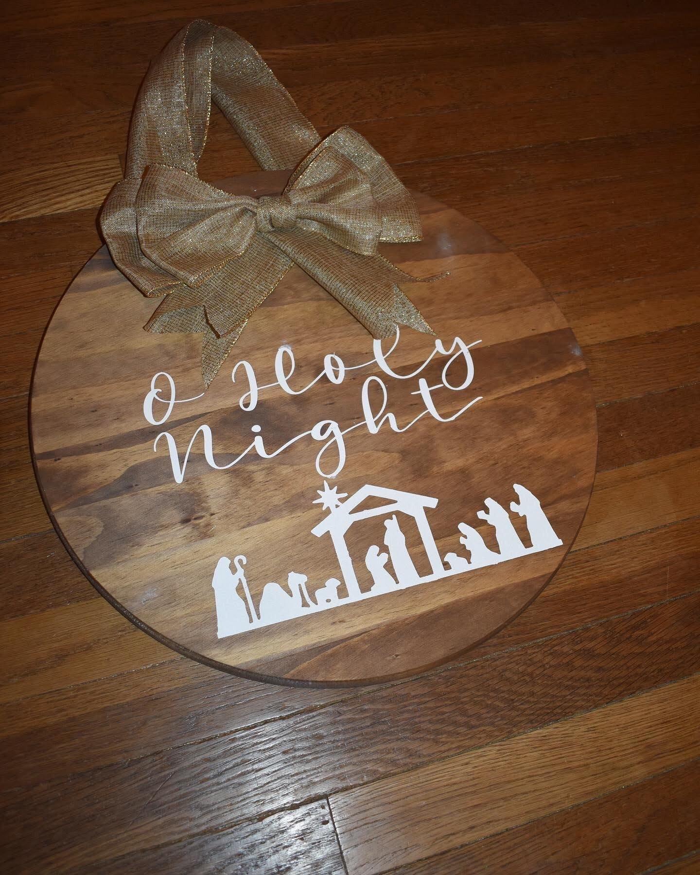 O Holy Night door sign