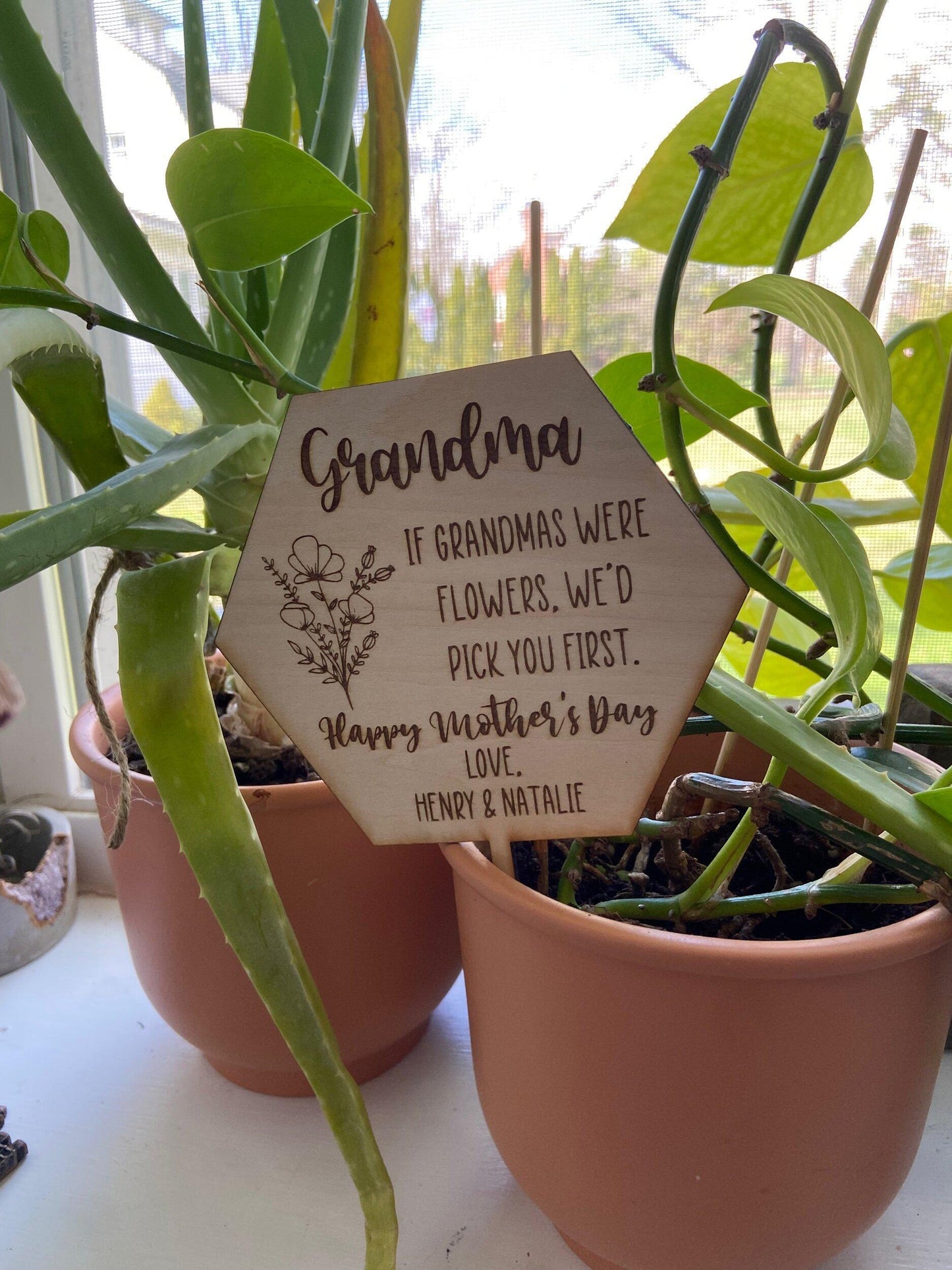 Mother's Day Flower and Plant tag