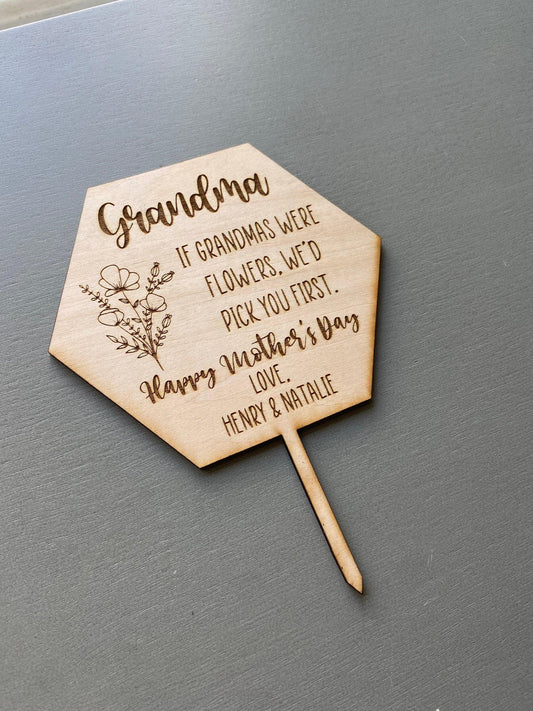 Mother's Day Flower and Plant tag