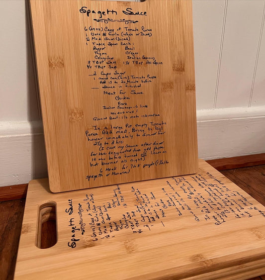 Recipe Cutting Board