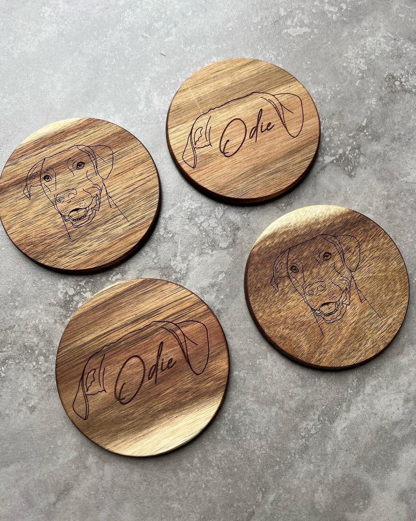 Custom wooden coasters