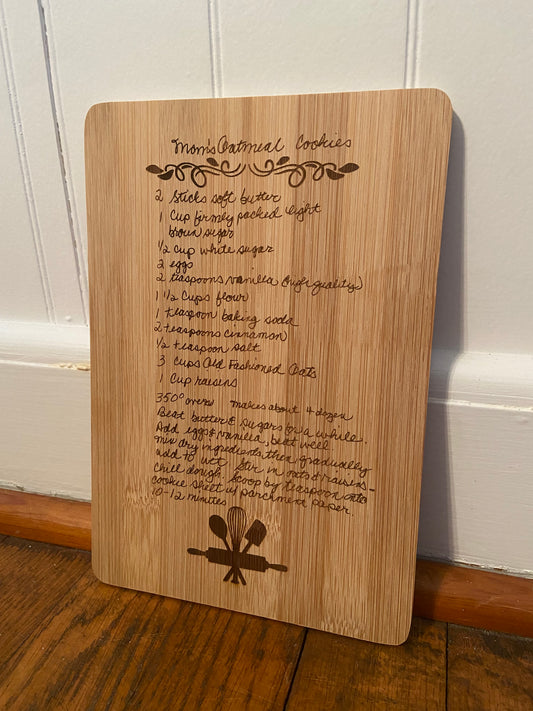 Recipe Cutting Board