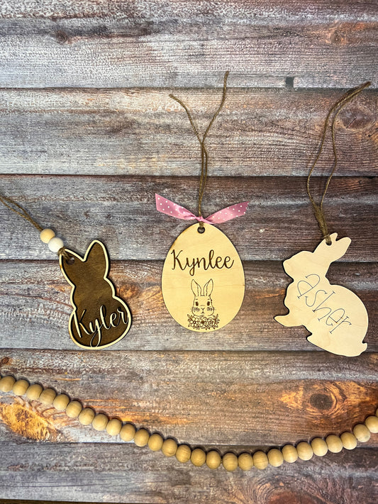 Easter basket name tags