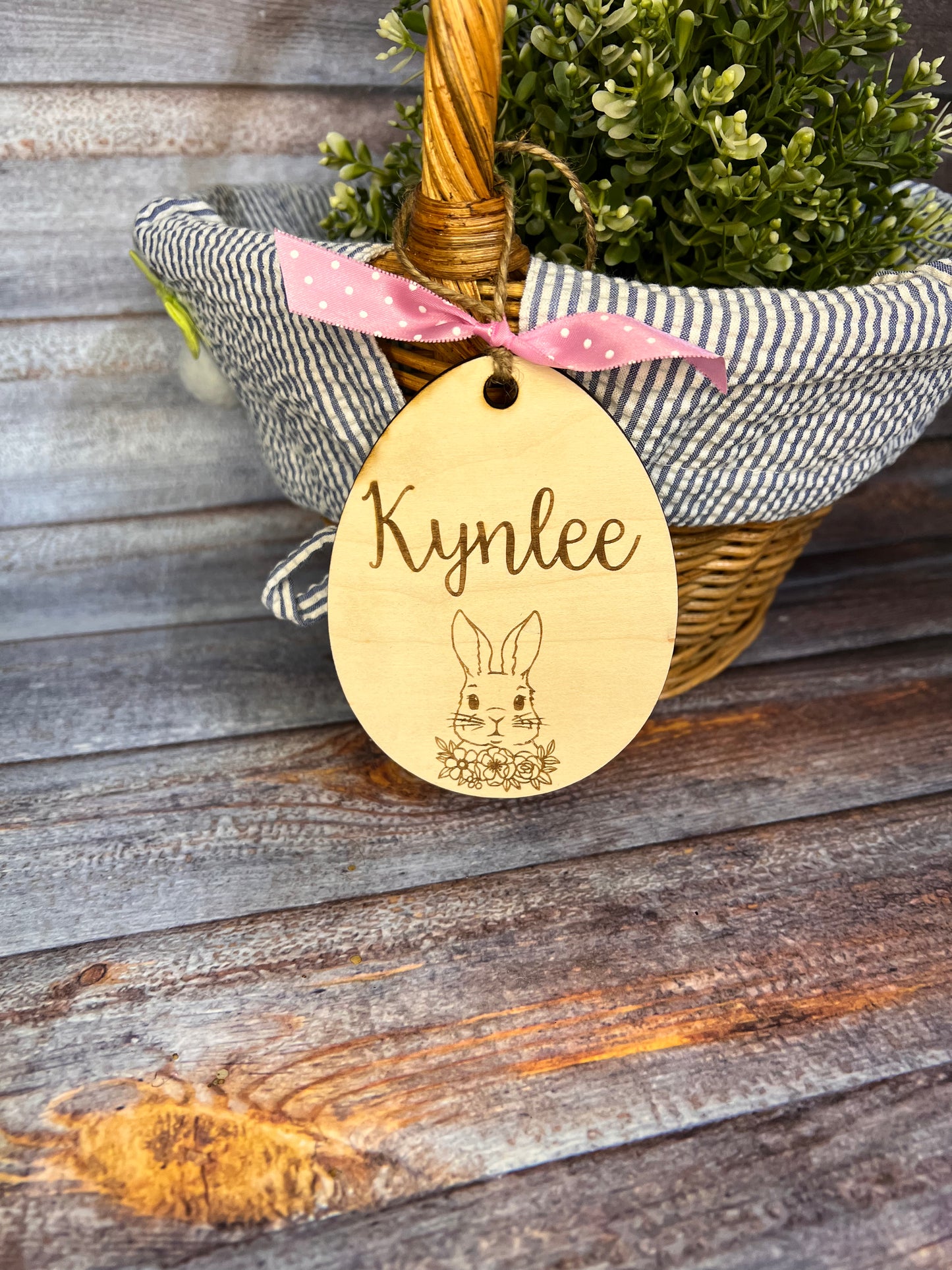 Easter basket name tags