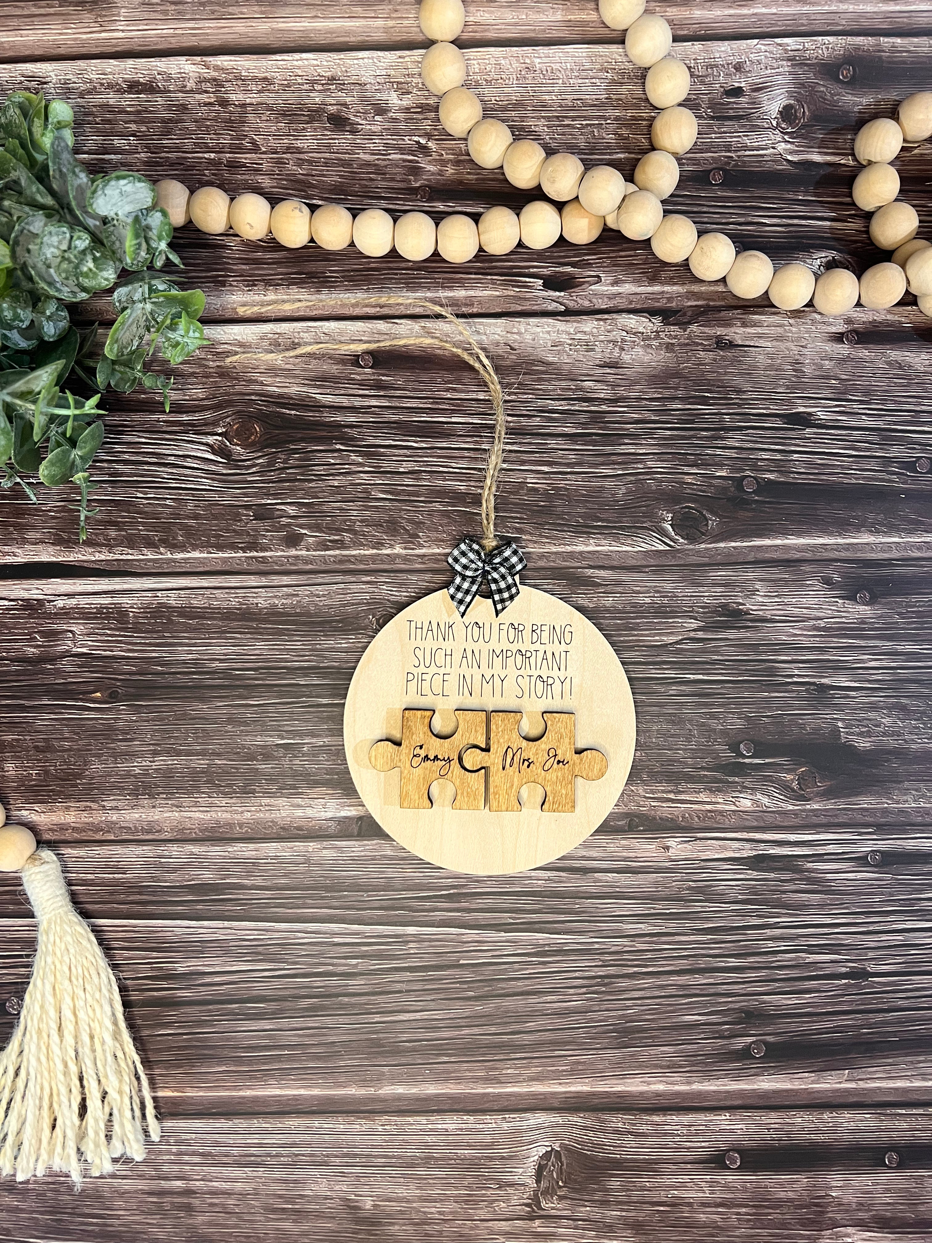 Teacher appreciation ornament