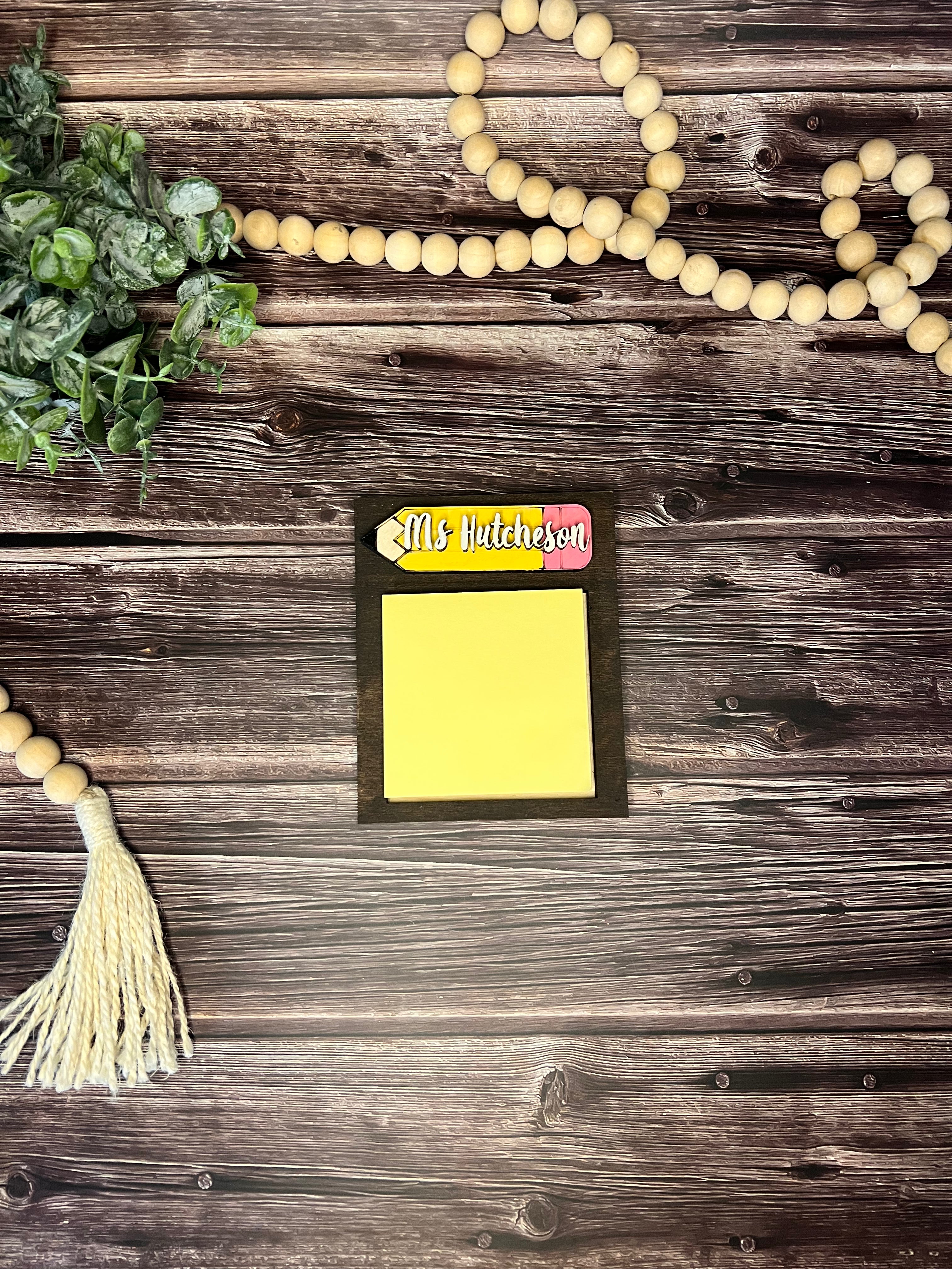 Teacher post it note holder