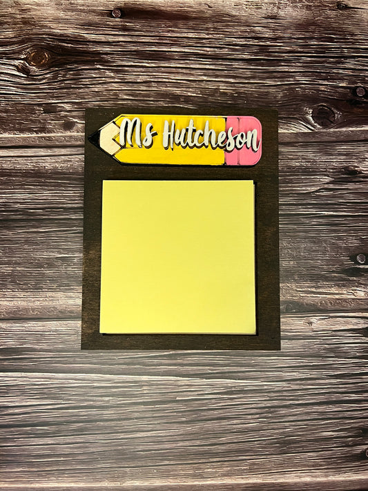 Teacher post it note holder