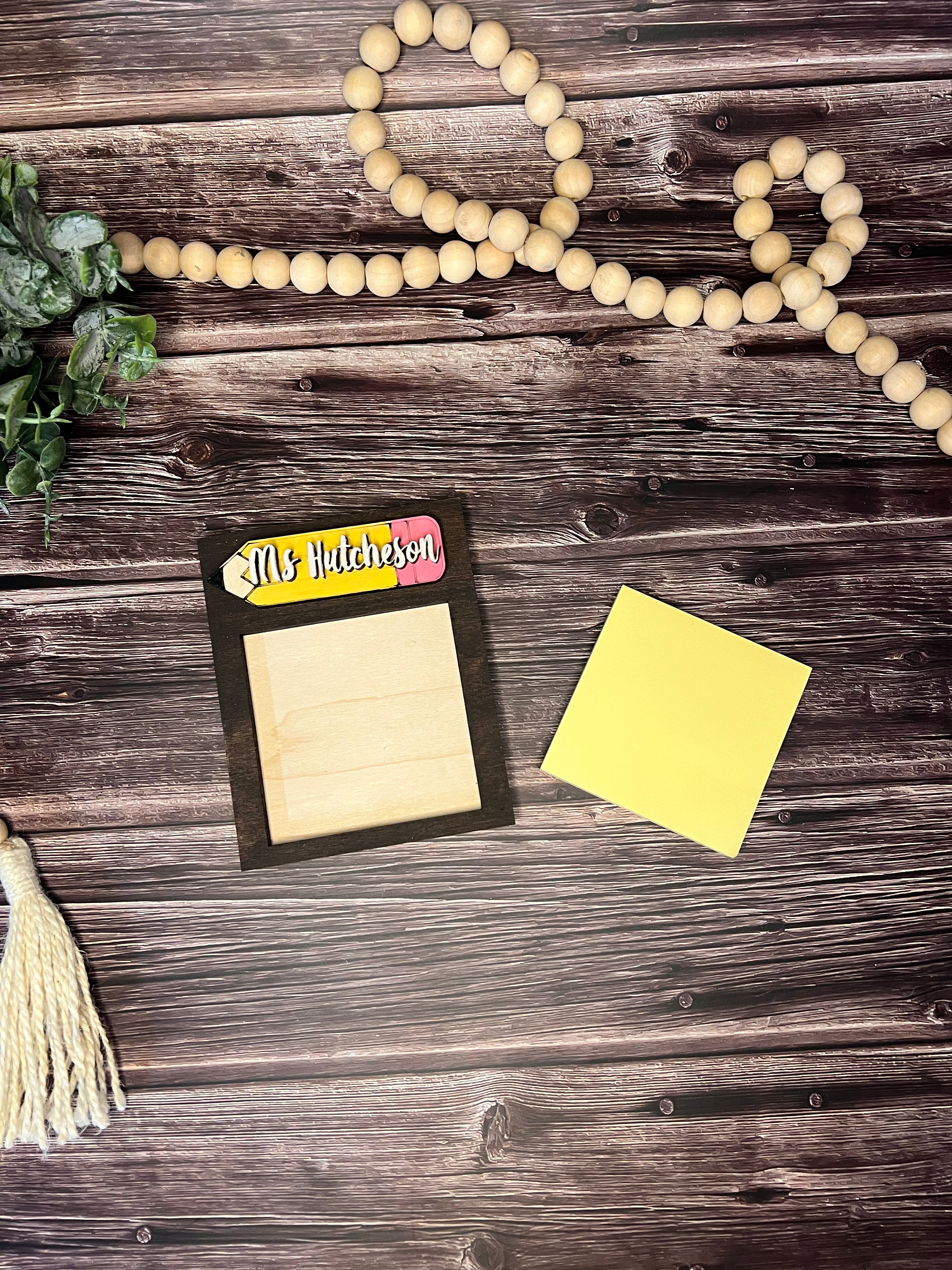 Teacher post it note holder