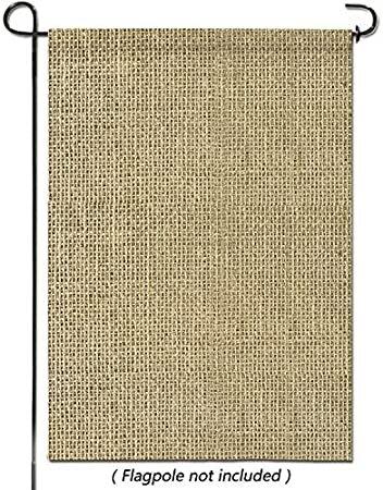 Burlap Personalized Garden Flag